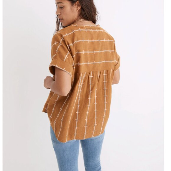 NWT Madewell Popover cotton top (size XXS) - Picture 4 of 8